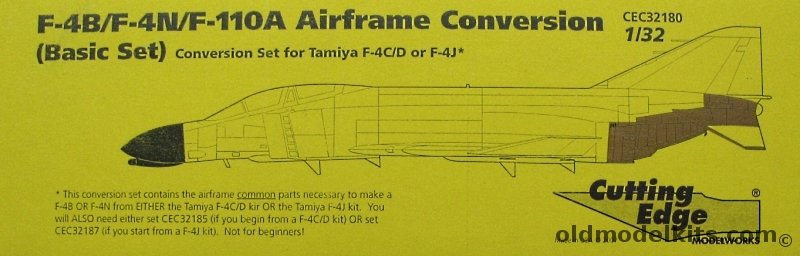 Cutting Edge 1/32 F-4B / F-4N / F-110 Airframe Conversion (Basic Set), CEC32180 plastic model kit